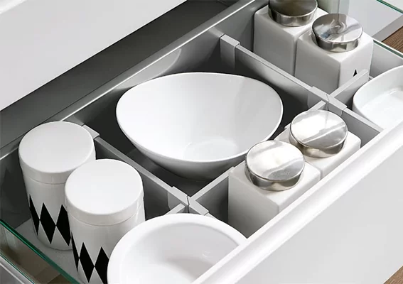 Aluminum 4 Divider Organiser